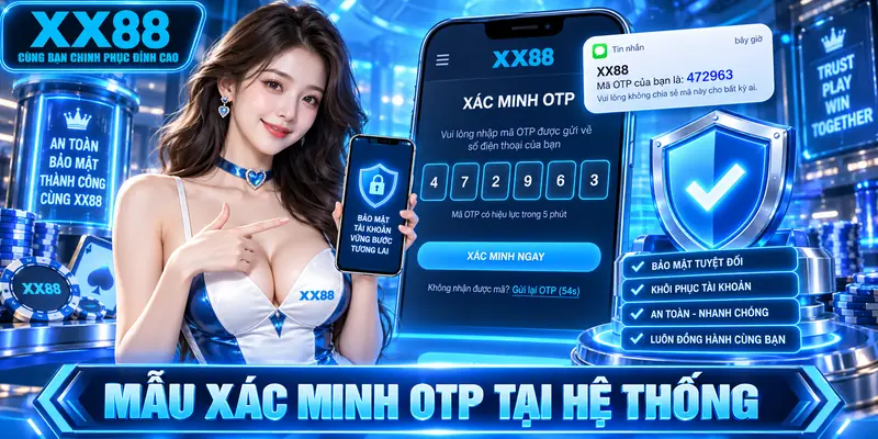 Mẫu xác minh OTP tại hệ thống